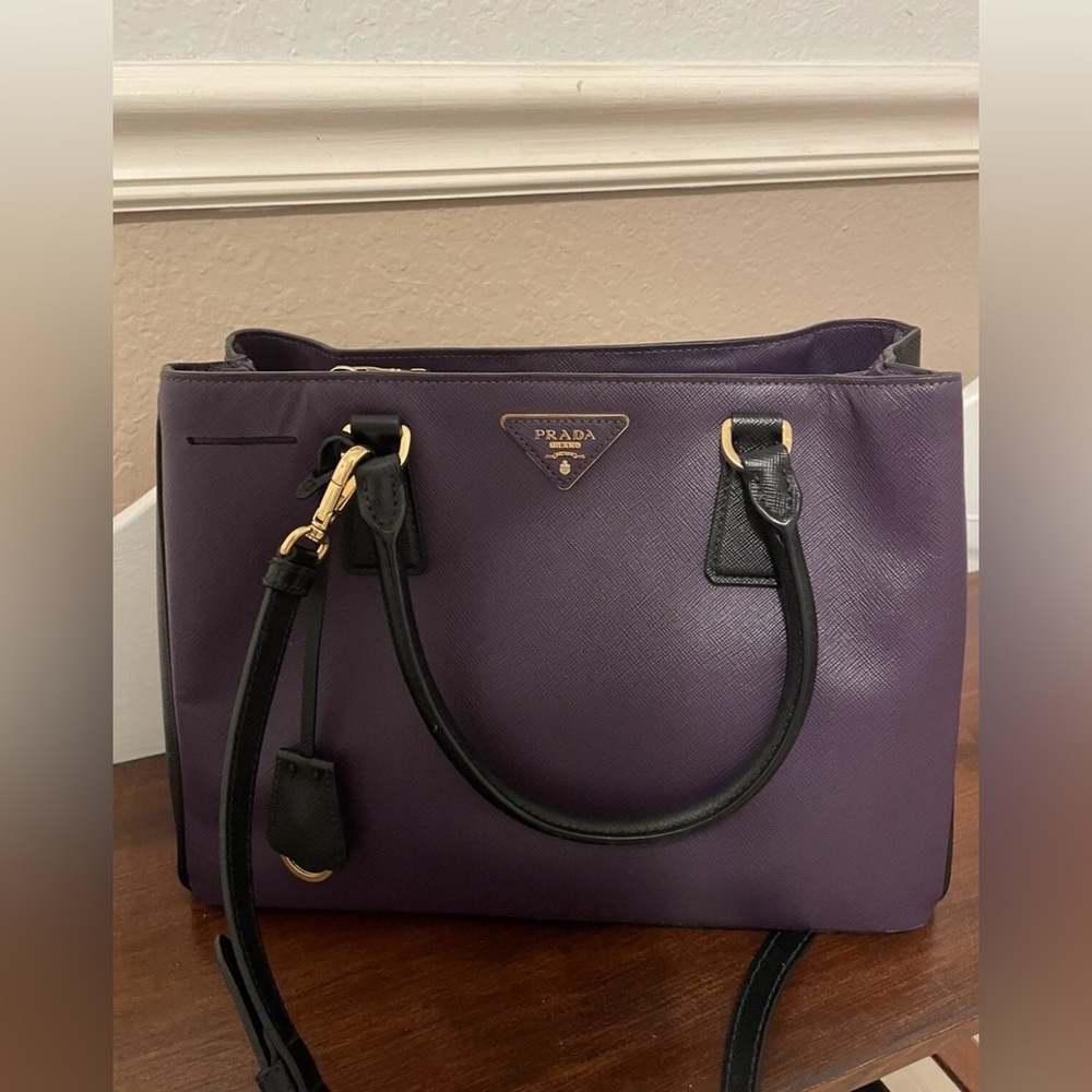 Authentic Prada Saffiano Double Pocket Tote bag